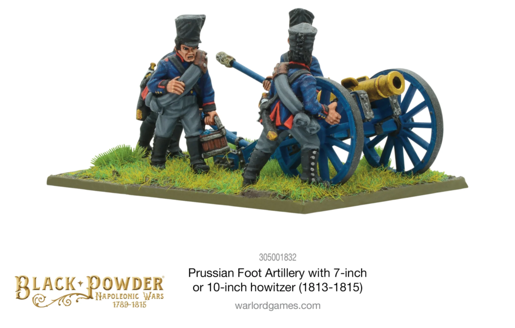 Black Powder Napoleonic Prussian Foot Artillery with 7 or 10-inch Howitzer (1813-1815)
