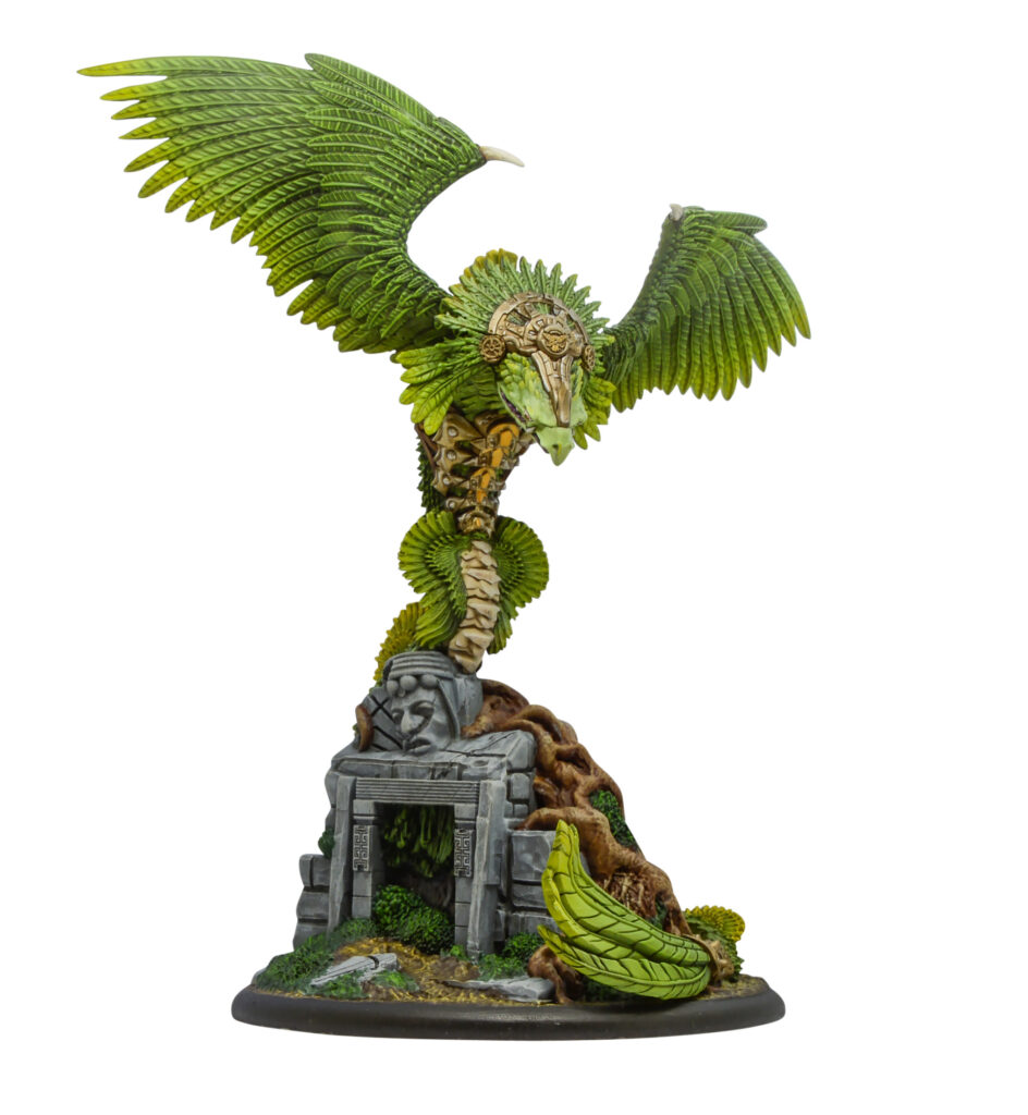 Figurine Warlord Games - Aztec Quetzalcoatl, Dieu Aztèque, Miniature à Assembler Et Peindre