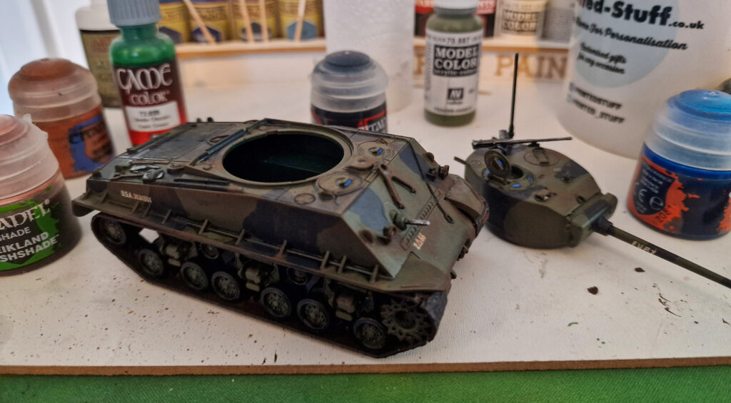 Achtung Panzer! A Tale of More Gamers - Dan's Sherman Easy Eight - Painting