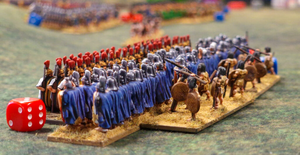 Hail Caesar Epic Battles Game Report, Legionaries push back the Scutarii.