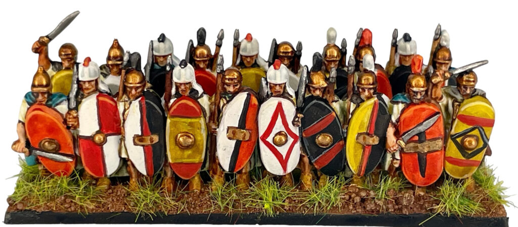 Hail Caesar Epic Battles - Scutarii Painting Guide by Paul Mackay,  Finished Stand of Miniatures