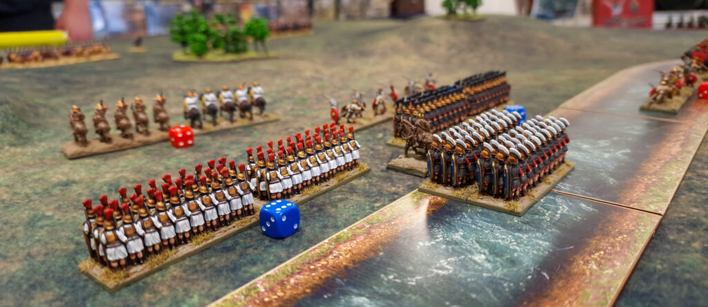 Hail Caesar Epic Battles Battle report,  Lee's Roman forces cross the Trebia