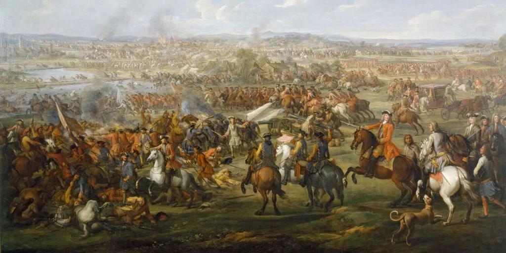 The Battle of Blenheim, 13 August 1704 by John Wootton, 1743 (c).