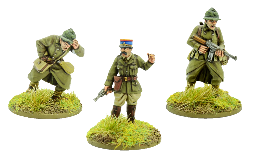 Bolt Action: Third Edition by Warlord Games, French Army Officer Team