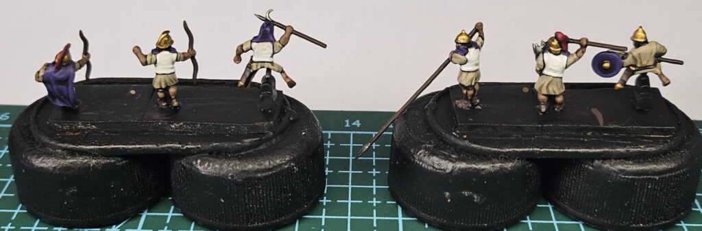 Hail Caesar Epic Battles Carthaginian Crew Painting Tutorial by Jamie Getliffe, Stage Four (Initial Highlights)