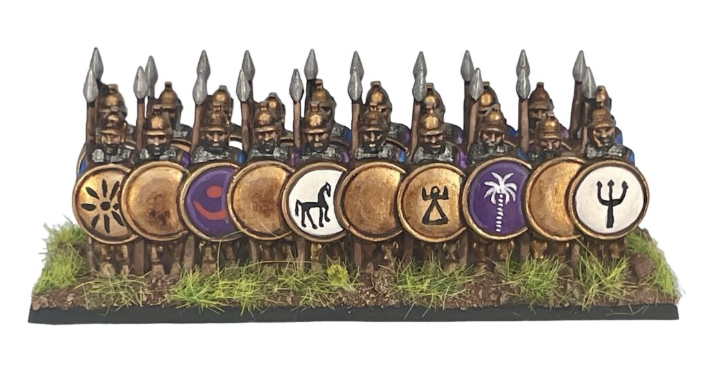 Hail Caesar Epic Battles - Scutarii Painting Guide by Paul Mackay,  Finished Stand of Miniatures