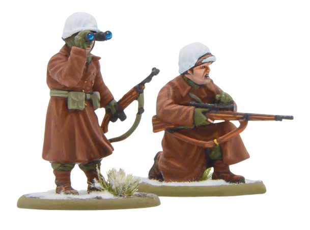 Bolt Action by Warlord Games, US Infantrymen in Winter Gear - Sniper Team