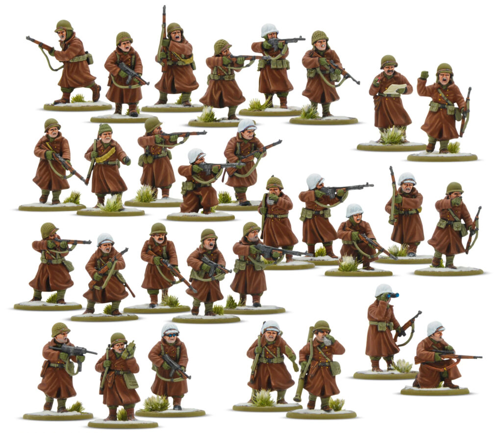 Bolt Action by Warlord Games, US Army Infantry (Winter) Platoon 