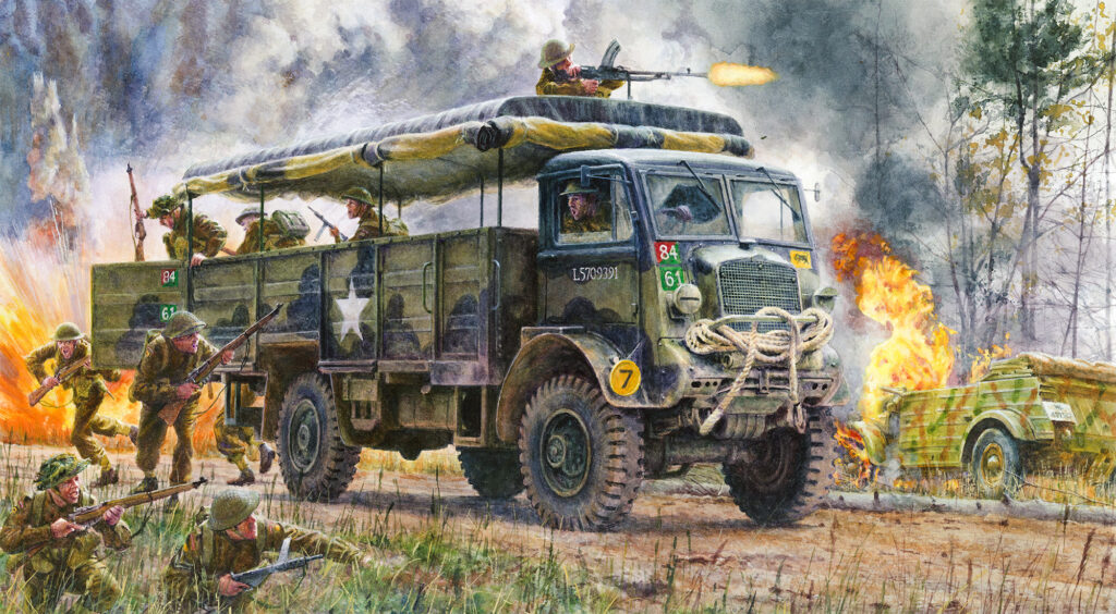 Bolt Action by Warlord Games, British Transport Boxed Set Artwork