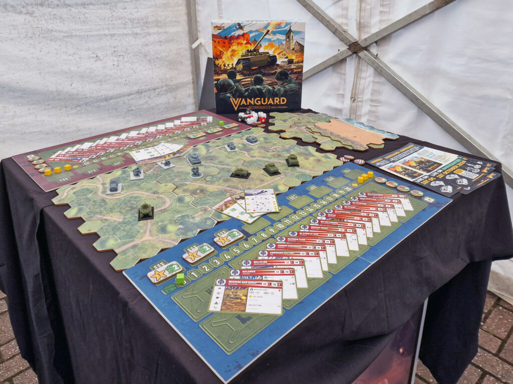 Warlrod games OPen Day - Vanguard: Normandy Board Game Display