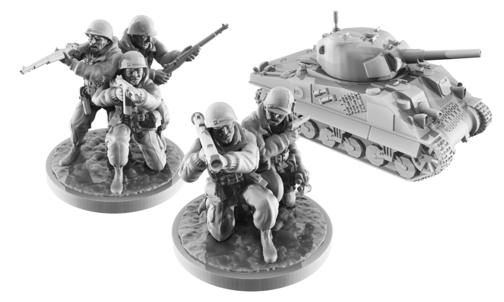 Vanguard: Normandy by Warlord Games – Playing Piece Model Renders