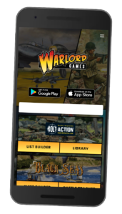 Warlord Games App (Homepage Screen)