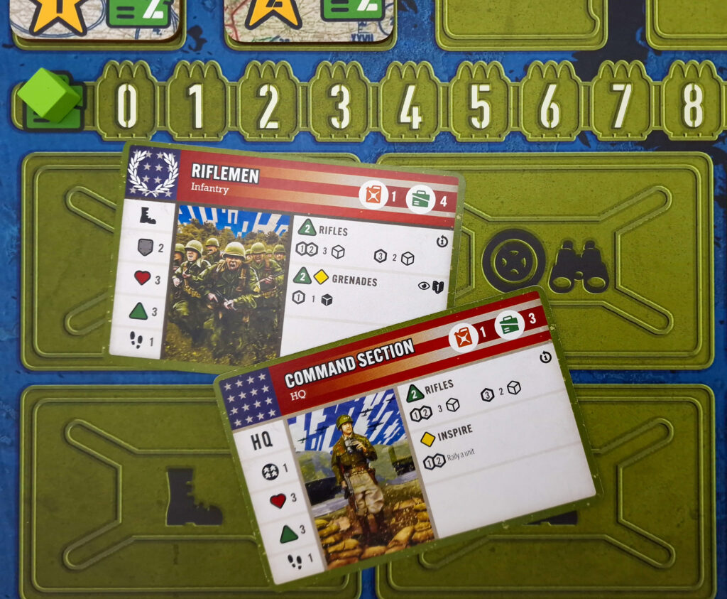 Vanguard: Normandy board game - Starting Units for a US Army