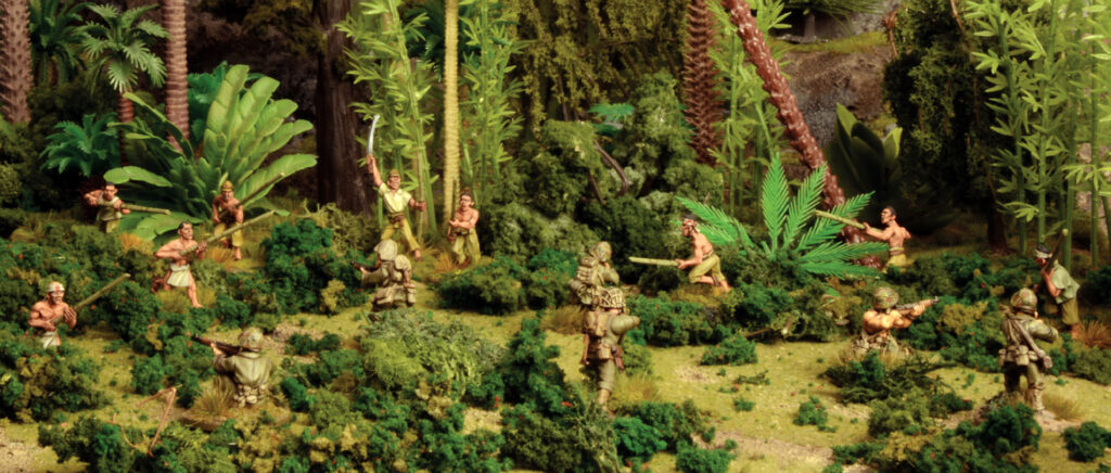 Bolt Action by Warlord Games -BANZAI! Desperate Japanese Bamboo Spear Fighters make a final charge against US Marines