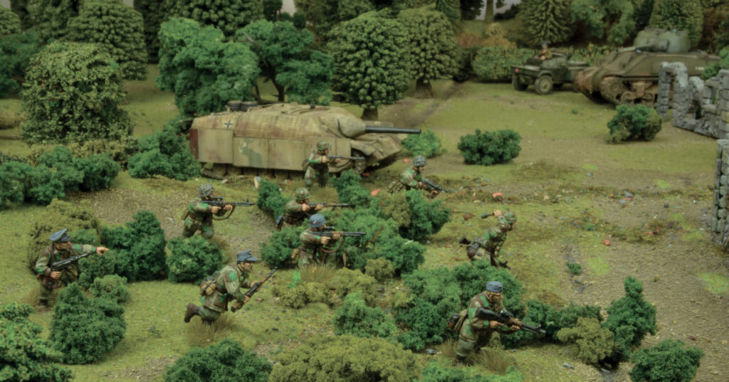 Bolt Action by Warlord Games - An aggressive advance by Fallschirmjäger and a Jagdpanzer IV