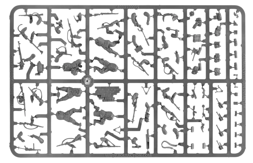 Bolt Action by Warlord Games - German Veteran Infantry Plastic Sprue 01