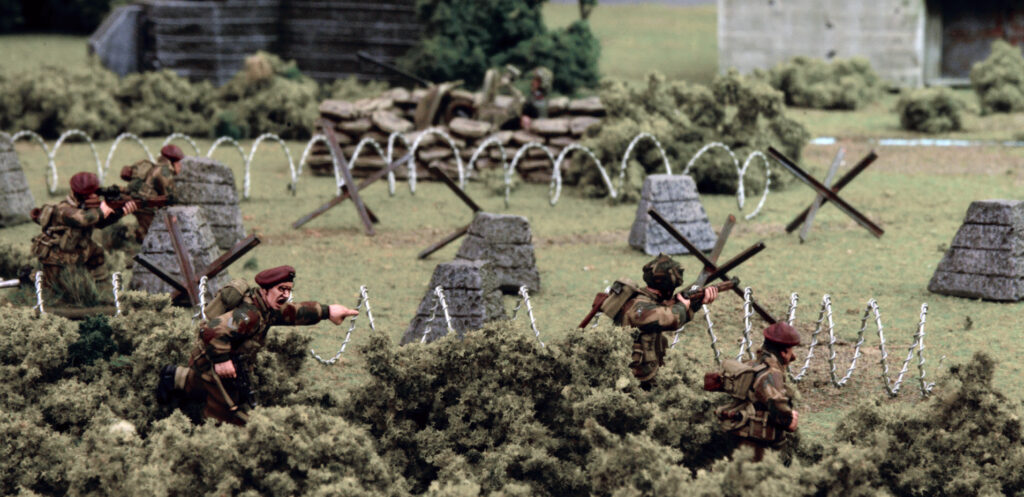 Bolt Action by Warlord Games - British Airborne outflanking a German gun position from reserves