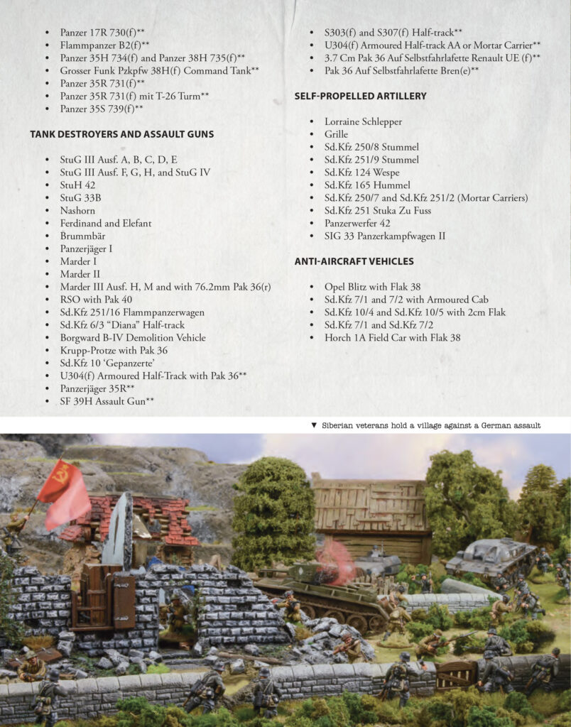 Bolt Action Armies of Germany: Third Edition - Mid-War Force Selection Guide (Page Two)