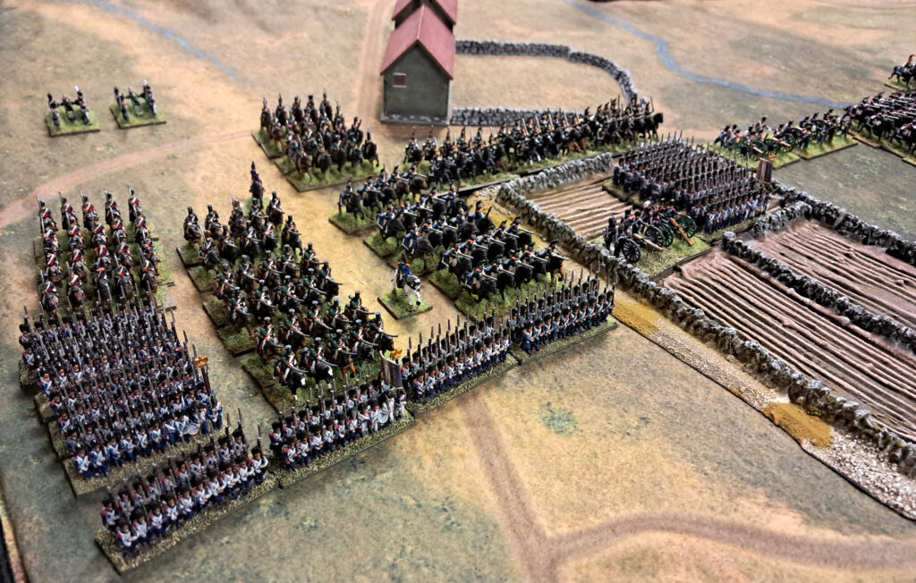 Black Powder Epic Battles: The Waterloo Campaign by Warlord Games - Battle Report: The French press onwards.