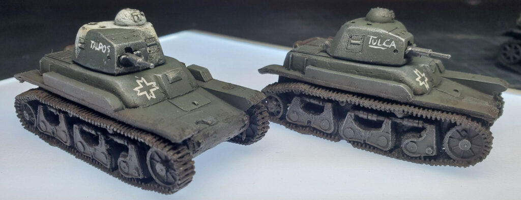 Bolt Action Romanian Armoured Platoon by Isaac Paul - A pair of Renault 35s