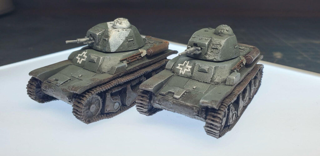 Bolt Action Romanian Armoured Platoon by Isaac Paul - A pair of Renault 35s