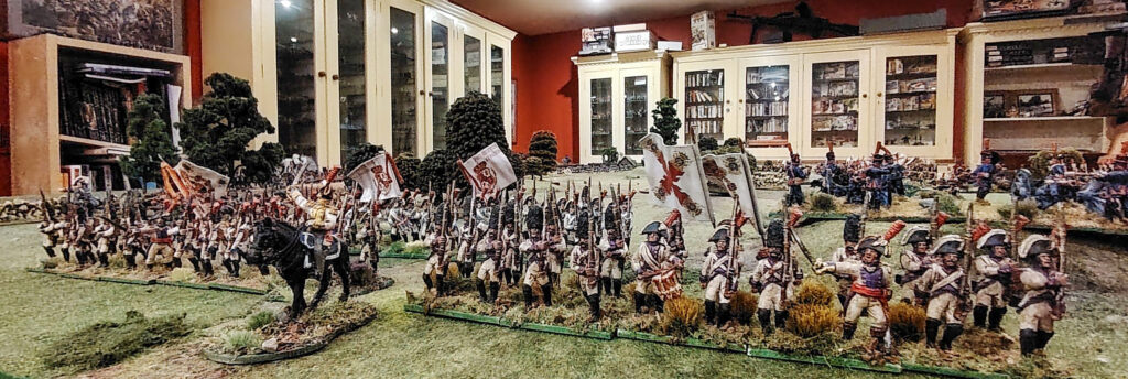 Black Powder by Warlord Games, Napoleonic Spanish Infantry painted by John Stallard  (Warlord Games CEO)