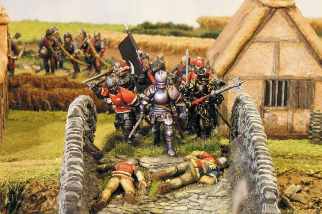 Hail Caesar. The Wars of the Roses - A Dangerous Crossing! Miniatures and photography courtesy of Perry Miniatures.