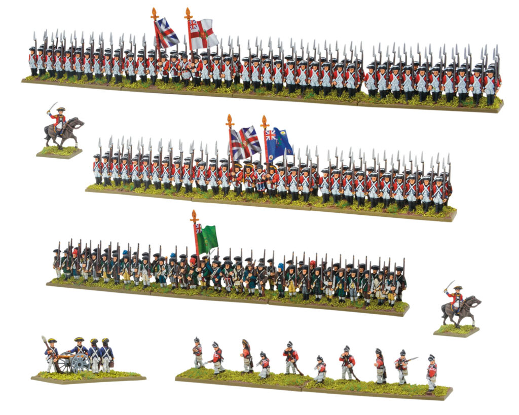 Black Powder Epic Battles: Revolution! by Warlord Games, British Army Brigade boxed set