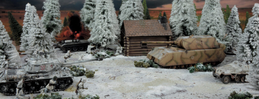 Achtung Panzer! by Warlord Games,  What if? A mighty Maus makes its presence felt on the frozen Ostfront