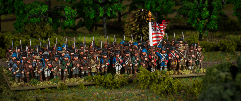 Black Powder Epic Battles: Revolution! by Warlord Games, Continental Militia form Uu