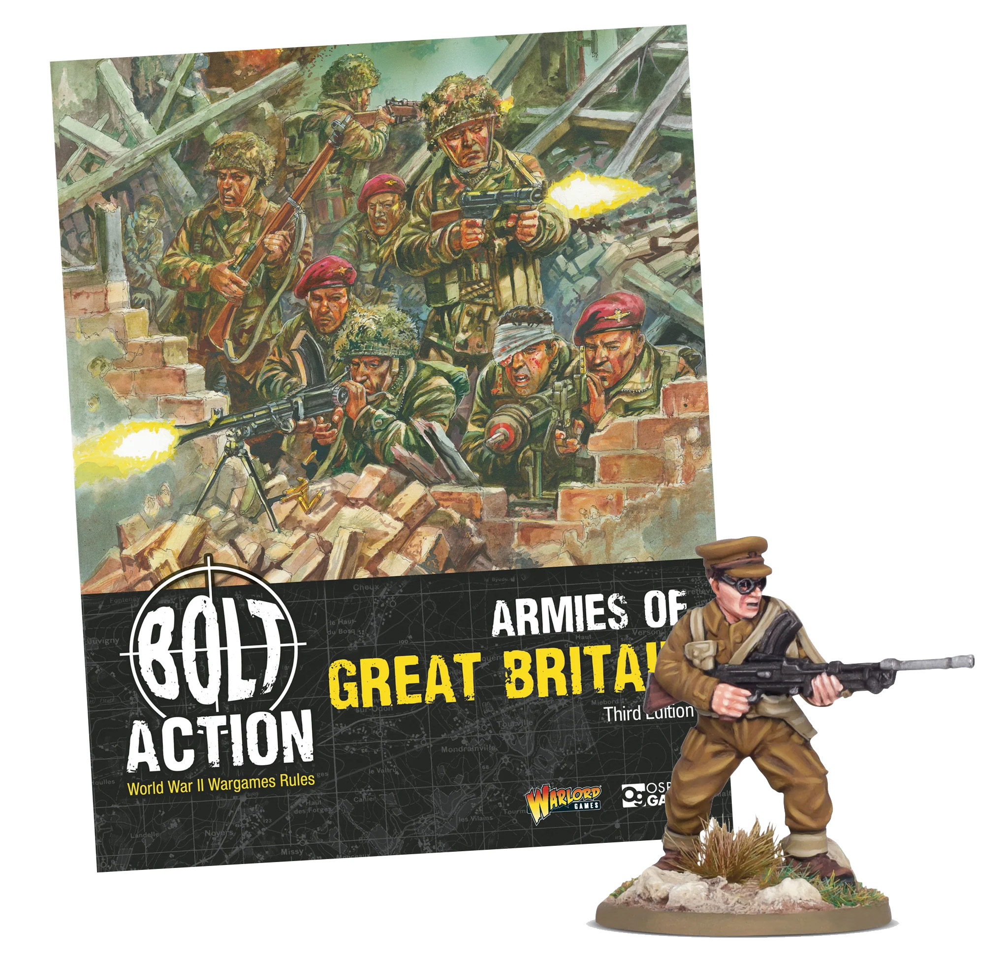 Armies of Great Britain with Capt. John Henry Cound Brunt VC MC special miniature, Bolt Action Supplement by Warlord Games