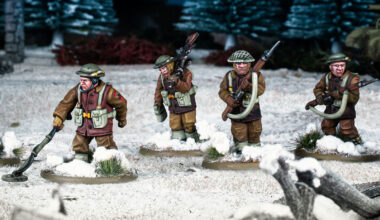 Winter British Infantry by Warlord Games, fully painted.