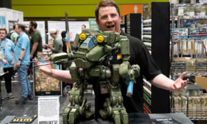 Giant Linebacker walker for Konflikt '47 by Warlord Games