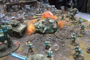 Konflikt '47 display table by Warlord Games