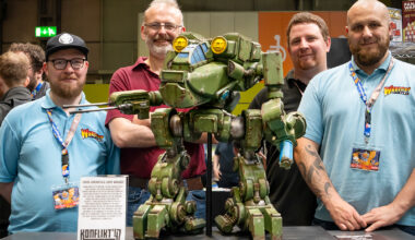 The giant Linebacker at UK Games Expo