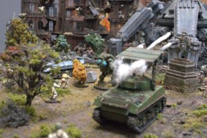 Konflikt '47 display table by Warlord Games