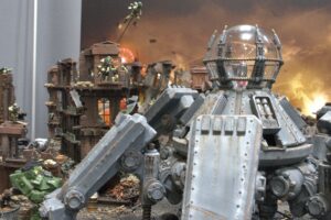 Firefly Jump Infantry by Warlord Games, on a Konflikt '47 table