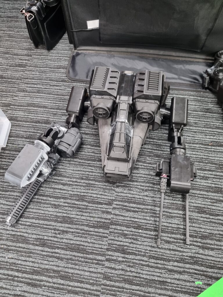 Warlord Games - Konflikt '47 Giant Linebacker US Jump Walker under construction