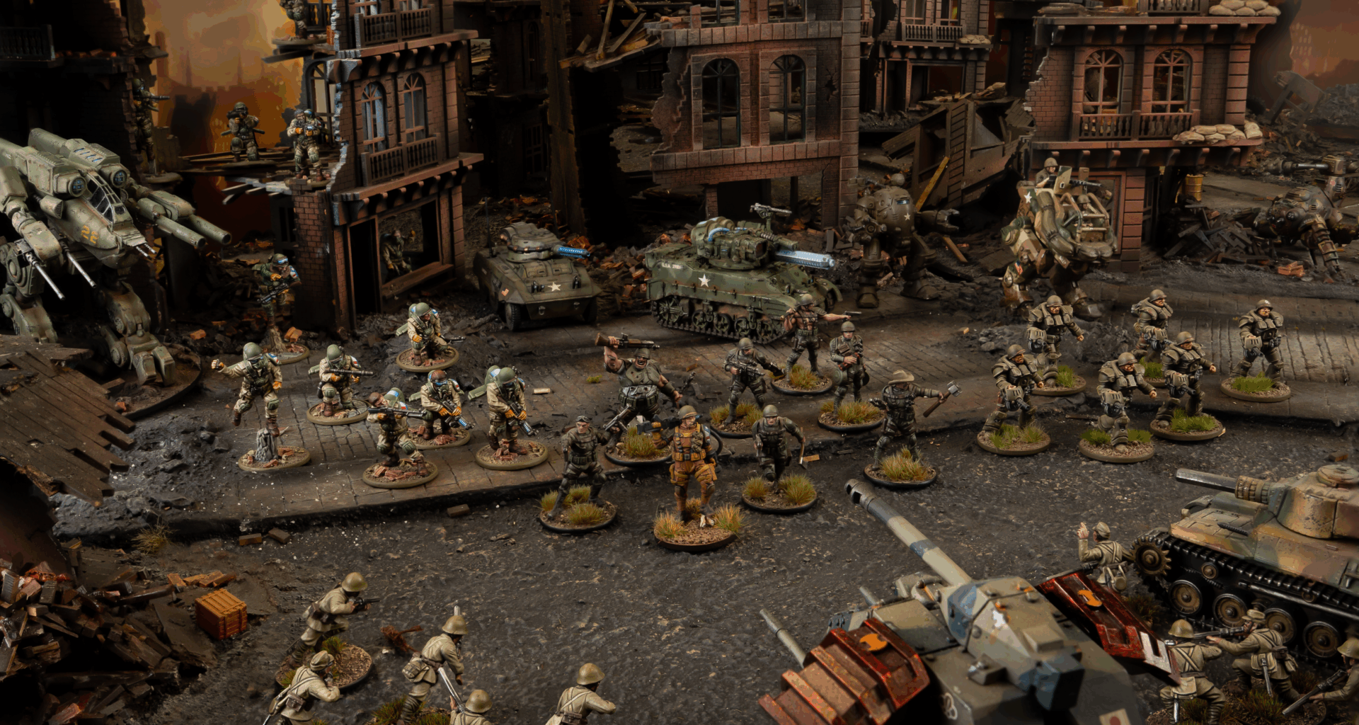 Konflikt '47 US walkers by Warlord Games